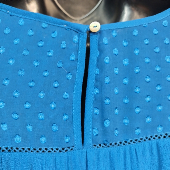 Daniel Rainn Women's Blue Embellished Top Blouse Size XL - Picture 9 of 12
